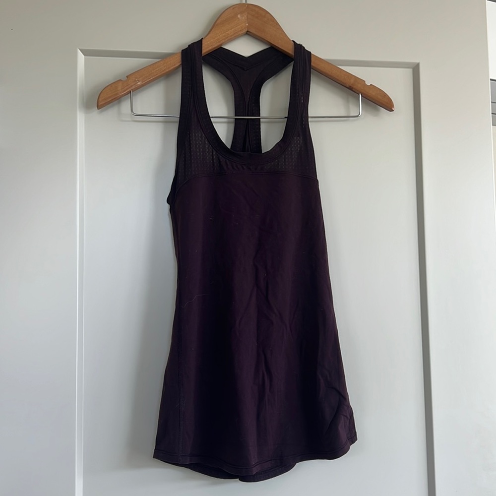Lululemon maroon/purple tank top that is gently used!